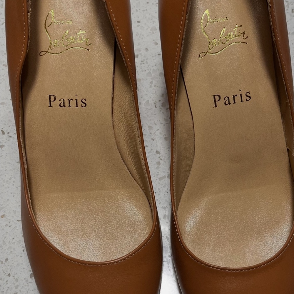 Christian Louboutin Brown Leather Heels